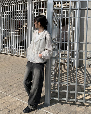Rodeu Black Summer Denim Wide Pants